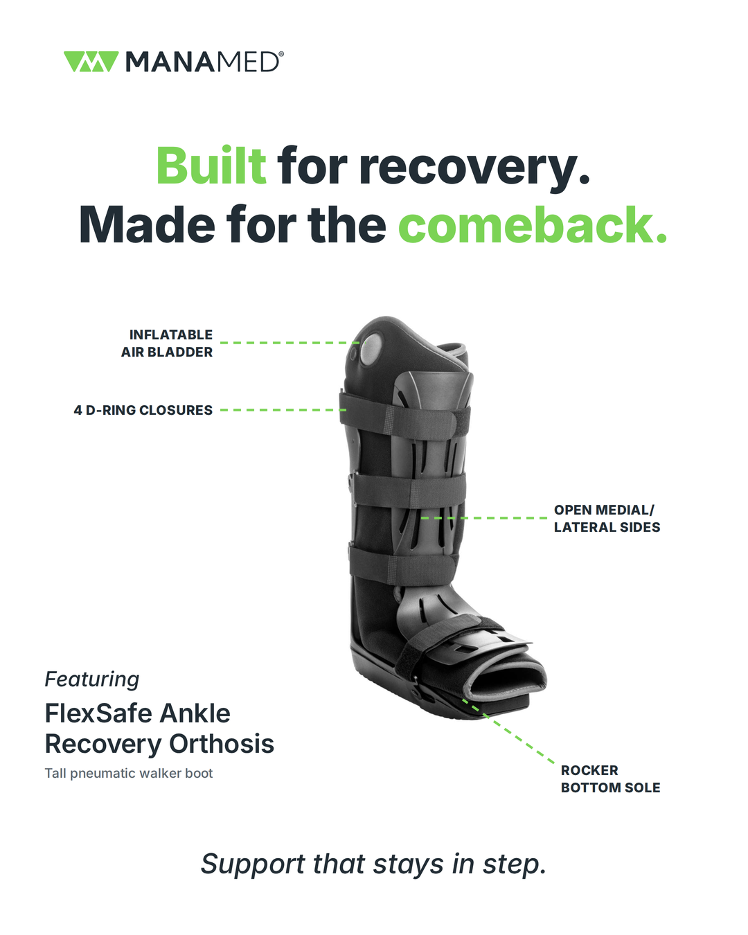 FlexSafe Ankle Recovery Orthosis