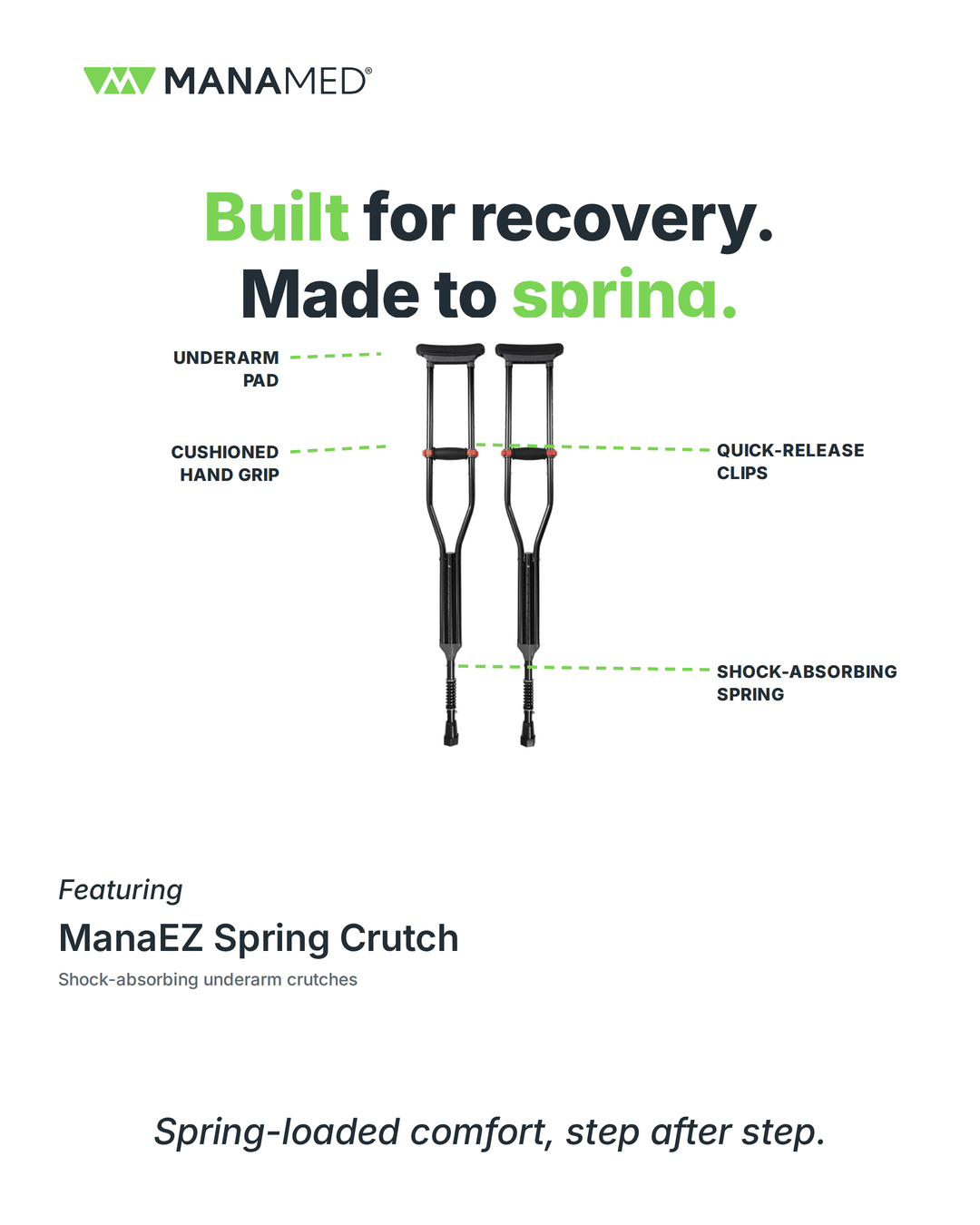 ManaEZ Spring Crutch